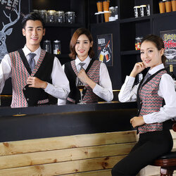 N6205002 ชุดพนักงานไนท์คลับ,Night wear,Tooling Bar Waiter,ชุดพนักงานบาร์,ชุดพนักงานโรงหนัง,ชุดพนักงานโรงละคร คาซิโน N6205002 สีภาพ M L XL XXL 3XL 4XL