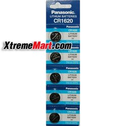 ถ่านกระดุม Panasonic CR1620 Lithum 3V แผงสีฟ้า (ก้อนละ)