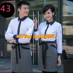 F6109005 เสื้อพนักงานต้อนรับพนักงานเสริฟเสื้อพนักงานโรงแรมนรีสอร์ทเสื้อเชิ้ต F6109005 ขาว แดง เขียว L-3XL