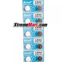 แบตกระดุม Accell LR44 A76/1.5 V (ก้อนละ)