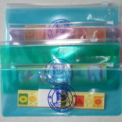 ชุดเครื่องเขียนในซอง PVC มี ยางลบ ไม้บรรทัด