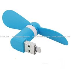 พัดลมเสียบ Smartphone (แบบสั้น) Mini USB Fan (กรุณาระบุสี)