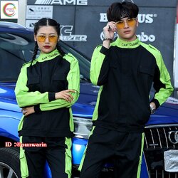 ชุดฟอร์มช่างซ่อมรถยนต์พ่นสีรถยนตร์ ชุดนักแข่งรถ CARCLUB M6401003 สีภาพ S-4XL