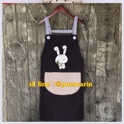 ผ้ากันเปื้อนเต็มตัวคุณภาพดี ร้านอาหาร ร้านกาแฟ K6211019 สีภาพ ขนาดเดียว