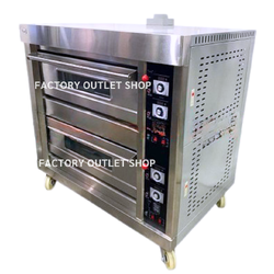 เตาอบแก๊สคุมด้วยไฟฟ้า 2 ชั้น 4 ถาด Gas Oven Electric Control 2 tiers 4 trays