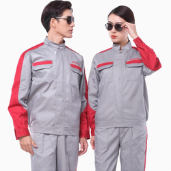 ชุดช่างสำเร็จรูปแขนสั้น พนักงานช่าง โชว์รูมรถ เนื้อผ้าคอมทวิลหนา SKU-03343 สีภาพ S-4XL