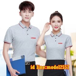 P6110001 เสื้อยูนิฟอร์มโปโลหลากสีแขนสั้น P6110001 สีภาพ S-3XL