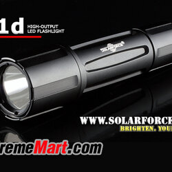 ไฟฉาย Solarforce P1d (บอดี้เปล่า ไม่มีหลอด) อลูมินั่มเคลือบอะโนไดซ์ สีดำ