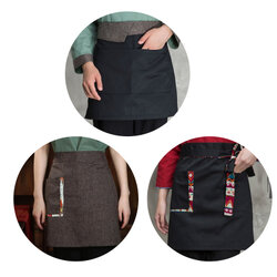 ผ้ากันเปื้อนร้านอาหารซูชิญี่ปุ่นเกาหลี UK6403001 สีภาพ ขนาดเดียว