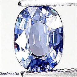 พลอยดิบธรรมชาติไม่ผ่านความร้อน นำก้อนมาเจียระไนเลย น้ำหนัก 1.54 กะรัต ขนาดตามใบเซอร์ 5.99x8.12x3.41 มิล สีน้ำเงินอ่อนอมม่วง สีโทนหวานสวย เนื้อสะอาด