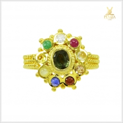 แหวนนพเก้าแท้ ตามตำราโบราณ เสริมมงคลชีวิต (สามารถสั่งทำได้ค่ะ)