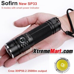 ไฟฉาย Sofirn SP33 แสงขาว สว่าง 2200LM EDC flashlight (เฉพาะไฟฉาย)