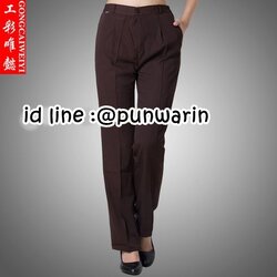 K6105004 กางเกงพนักงานทำความสะอาดผู้หญิงโรงแรม รีสอร์ท บริษัท ห้างร้าน K6105004 ดำ 29-38