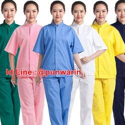 ชุดสูทพนักงานโรงงานอาหาร ชุดพนักงานประชุมเชิงปฏิบัติการปลอดเชื้อการประมวลผล ชุดพนักงาน QC M6205001 สีภาพ S-2XL