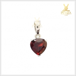 จี้โกเมนแท้ เงินแท้ จี้พลอยแท้