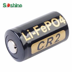 แบตเตอรี่ชาร์จ Soshine Rechargeable LiFePO4 CR2 3.0V 400mAh CR2 Battery (ก้อนละ)
