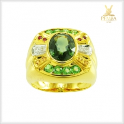 แหวนเขียวส่อง แหวนพลอยเขียวส่อง (สามารถสั่งทำได้ค่ะ)