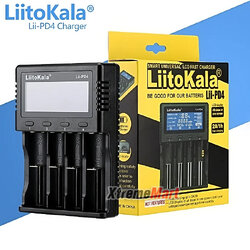 เครื่องชาร์จ LiitoKala Lii-PD4 แบบ 4ราง สำหรับแบตเตอรี่ 18650, 18500, 18350, 26650,21700 และอื่นๆ