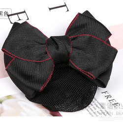 เน็ตติดผม โบว์ติดผม กิ๊ปติดผม โบว์ผูกผม A6211009 สีภาพ