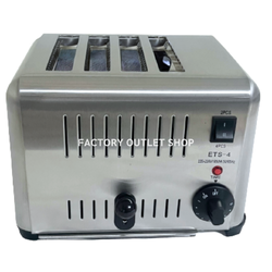 เครื่องปิ้งขนมปังไฟฟ้า 4 และ 6 ช่อง สแตนเลสทั้งตัว Electric Toaster รุ่น ETDS-4