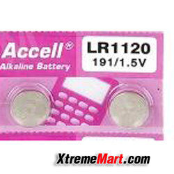 ถ่านกระดุม Accell LR1120 1.5V AG8/391/SR1120/191 (ก้อนละ)