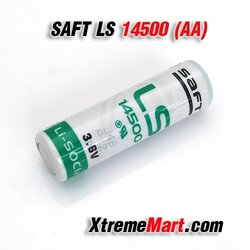 แบตเตอรี่ SAFT LS14500 3.6V 2600mAh AA Size Lithium Battery ของแท้ 100%(ก้อนละ)