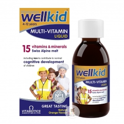วิตามินรวมสำหรับเด็กชนิดน้ำ Vitabiotics WellKid Multi-Vitamin Liquid