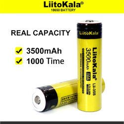แบตเตอรี่ชาร์จได้ LiitoKala 18650 Lii-35S หัวนูน 3.7V Li-ion 3500mAh (ของแท้ ความจุเต็ม) Lithium battery (ก้อนละ)
