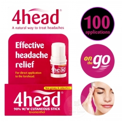 บาล์มบรรเทาอาการปวดศีรษะ 4head Headache & Migrain Relief Stick