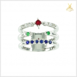 แหวนพลอยแท้ หลากสี ดีไซน์สุดเก่ ดูดีมีเอกลักษณ์ แหวนพลอยแท้