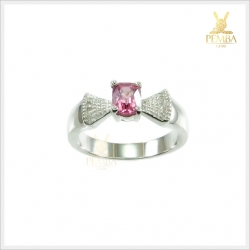 แหวนพิงค์สปิเนลแท้ สีชมพูสวยใส ใส่ได้ทุกโอกาส แหวนพลอยแท้