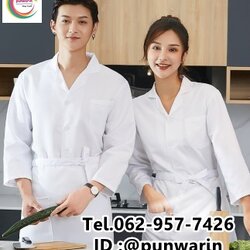 ชุดซูชิกิโมโนสไตร์ญี่ปุ่นเสริฟ สำหรับห้องอาหารญี่ปุ่นเกาหลีจีน เสื้อเชฟ พ่อครัว G6401002 ขาว M L XL XXL 3XL 4xl