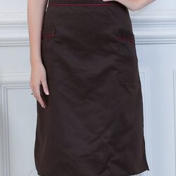 ผ้ากันเปื้อนเชฟครึ่งตัวผ้ากันเปื้อนกุ๊ก ผ้ากันเปื้อนพ่อครัว แม่ครัว K6410002 สีภาพ ขนาดเดียว