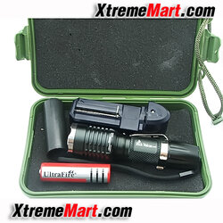 ชุดเซตไฟฉายซูม Rich Vulcan รุ่น N4 Cree XR-E แสงขาว 3 โหมด