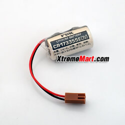 แบตเตอรี่ FDK (SANYO) CR17335SE (2/3A) พร้อมสายและขั้วน้ำตาล Battery Lithium 3V 1800mAh