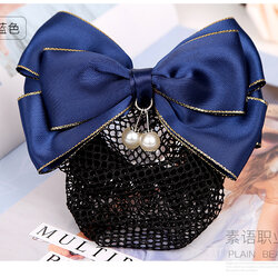 เน็ตติดผม โบว์ติดผม กิ๊ปติดผม โบว์ผูกผม A6211003 สีภาพ