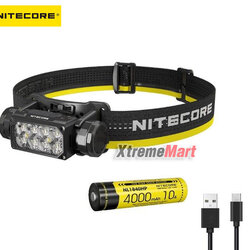 ชุดเซตไฟฉายคาดหัว Nitecore HC65 UHE สว่าง 2000 ลูเมน มี 3 โหมด แสงขาว พร้อมแบตเตอรี่และสายชาร์จ Micro USB (ชุดละ)