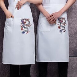 ผ้ากันเปื้อนเชฟครึ่งตัว แม่ครัว กุ๊ก พ่อครัว K6410013