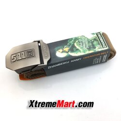 เข็มขัด 5.11(สีน้ำตาล) Men Free Size Durable Tactical Belt with Metal Buckle-Cross (110CM-Length)