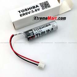 แบตเตอรี่ TOSHIBA ER6V , MITSUBISHI F2-40BL , MAXELL ER6C ขั้วขาว Lithium 3.6 V Battery (ชิ้นละ)