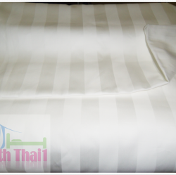 ครบชุด 3.5 ฟุต (C300ลายริ้วขาว) เซต 4ชิ้น ผ้าปูที่นอนโรงแรม สีลายริ้วสีขาว ผ้า Cotton100% จำนวนเส้นด้าย 300 ลายริ้วขาว