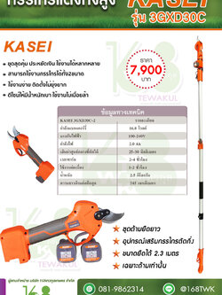 กรรไกรตัดแต่งกิ่งสูง Kasei 3GXD30C