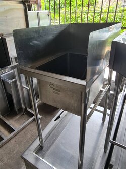 อ่างสแตนเลสแบบ1หลุม มือสอง