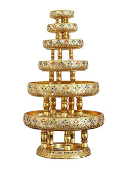 ขันโตกปิดทอง (มีหลายขนาด)