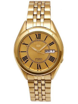 Seiko 5 Sports Automatic นาฬิกาข้อมือผู้ชาย Gold รุ่น SNKL38K1