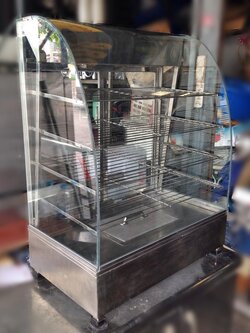 ตู้โชว์อุ่นซาลาเปาหน้ากระจกโค้ง 70 ซม.