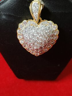 #จี้หัวใจฝังเพชรสวิส รหัส C-014