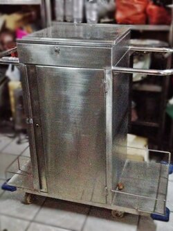 รถเข็นเสิร์ฟอาหาร สแตนเลส