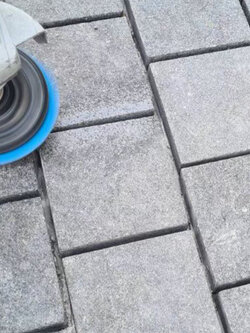 cobble stone หินแกรนิตขาวไข่มุก White Pearl Granite พื้นผิว พ่นไฟปั่นแปรง