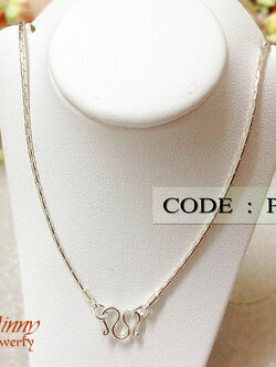 สร้อยเงินแท้ 92.5% ลายโซ่กลม หนัก 1-2 สลึงตัน เหมาะกับเด็กและผู้หญิง (สร้อยงานไทย)